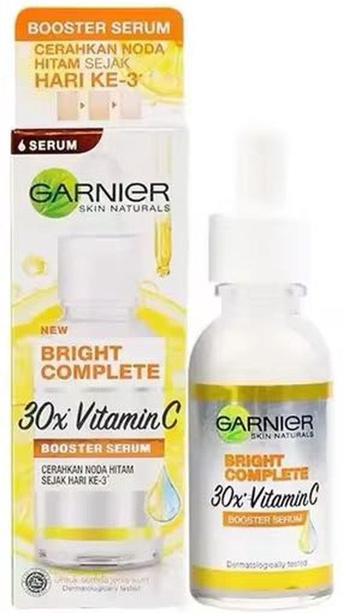 Goedkoopste GARNIER Bright Compleet 30x Vitamine C Niacinamide Booster Serum Whitening Huidskleur Essentie Vervagen Acne Mark Schoonheidsproducten 30ml