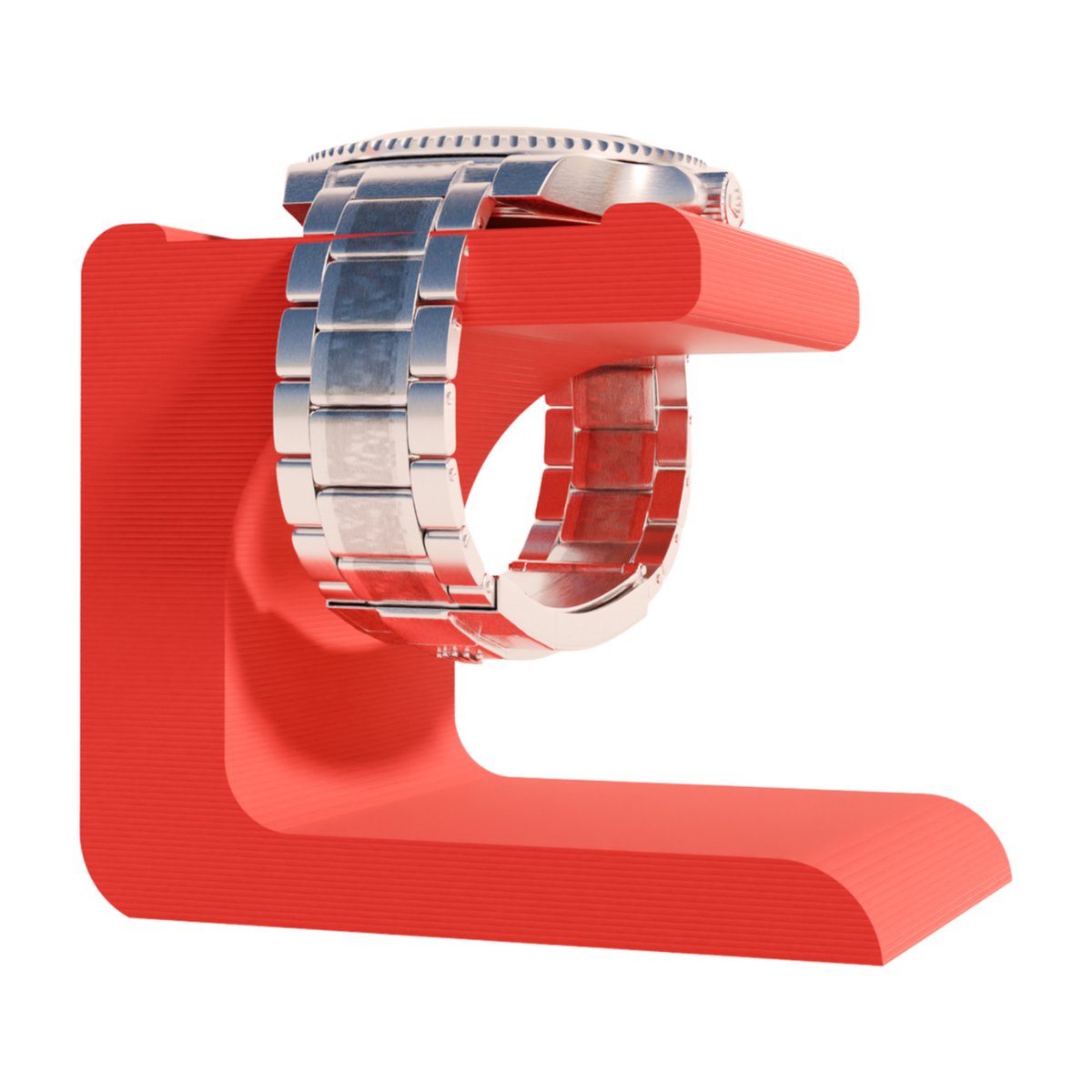 Fiastra Portofino - rode horlogehouder - moderne standaard voor horloges