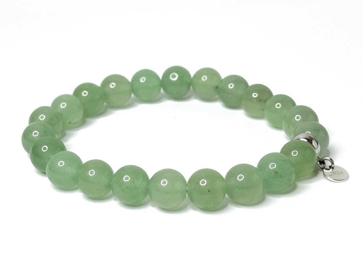 NIEUW! Jolla - dames armband - kralen armband - zilver - Mix & Match - Groene Aventurine