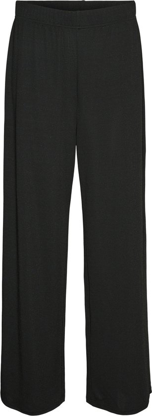 Vero Moda Broek Vmkanva Nw Glitter Wide Pant Jrs 10316742 Black/black Lurex Dames Maat - L