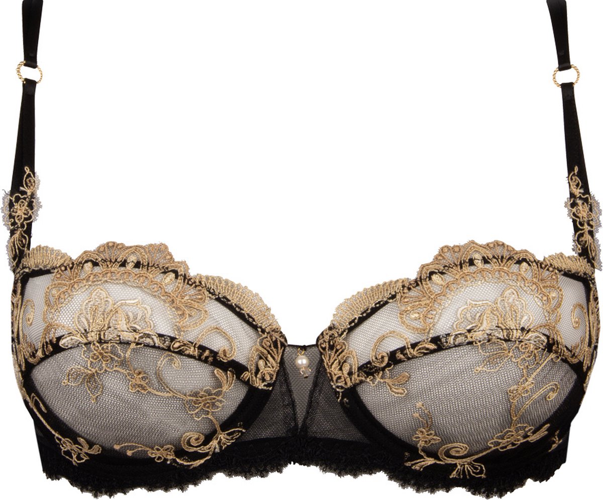 Lise Charmel Balconette BH - Deesse en Glam - Zwart/Goud - EU 85C / FR