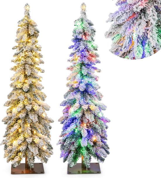 COSTWAY 210cm Künstlicher Weihnachtsbaum LED
