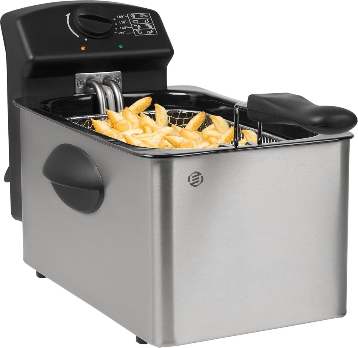 Equivera Oliebollenpan - Professionele Friteuse - Friteuse voor Oliebollen - Oliebollenmaker - Perfect voor Oud en Nieuw