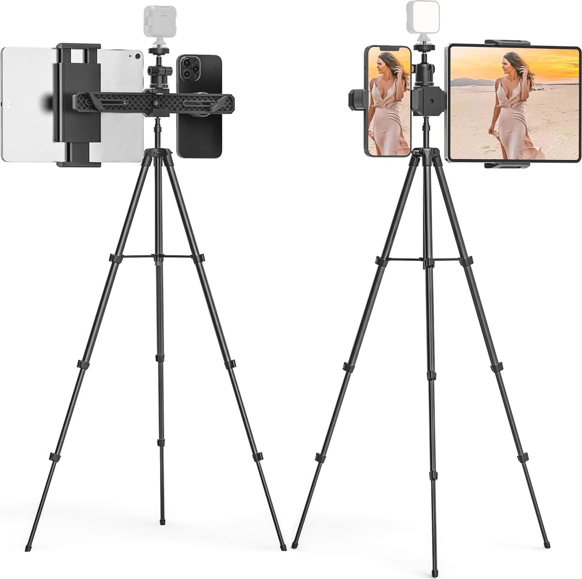 Hoogte Verstelbare Tablet Statiefhouder met 360° Rotatie voor Tablets en Smartphones