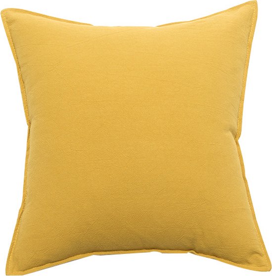 Feel Sierkussensloop - modern - 1 stuk - crème - fluweel - 45 x 45 cm