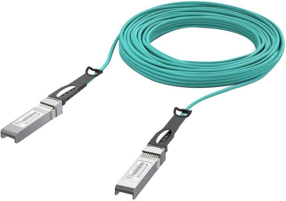 Ubiquiti UACC-AOC-SFP28-20M InfiniBand en Glasvezelkabel Aqua-kleur