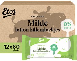 Etos Plasticvrije Billendoekjes - Baby - Mild - 960 stuks