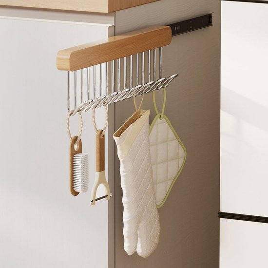 Cintre, cintre coulissant pour armoire, porte-manteau, supporte 12 cintres, longueur 315 mm, lot de 1 | Leroy Merlin