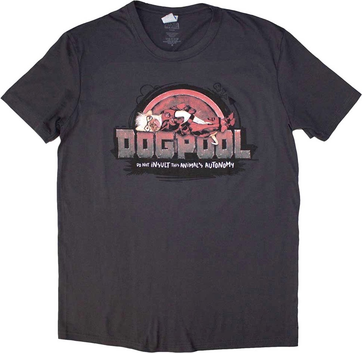 Marvel Deadpool - Dogpool Autonomy Heren T-shirt - S - Grijs