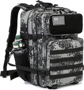 Sac à dos militaire tactique pour hommes, grand, 45 litres, sac à dos militaire, 3 jours, sac à dos militaire Molle, sac à dos étanche outdoor