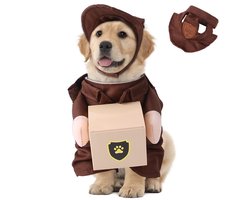 Hondenkostuum - Grappig Pak Honden - Dierenkleding - Honden Verkleed Kostuums - Hondenkleding Voor Aankleden Party - Rollenspel Cosplay Vakantie Decoraties - Grappige Kleding Voor Huisdieren - Maat M - Koerier Kleding