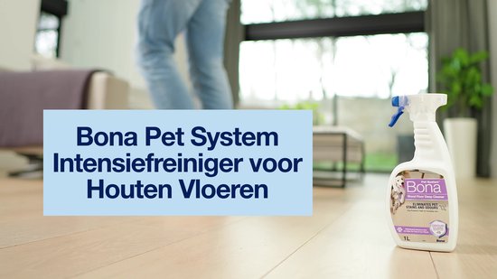 Bona Huisdier Intensiefreiniger voor Houten Vloeren 1L - Huisdier Vlekkenreiniger en Geurverwijderaar - Urinegeur Verwijderaar - Stain Remover - Geschikt als Honden en Katten Spray