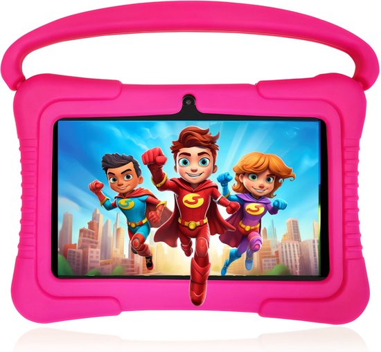 Kinder Tablet 7 Zoll für Kinder Ab 3-14 - Android Kindertablet Mit Hülle 2GB 32GB Kindersicherung GMS Certified - WiFi Dual Kamera Google Play Store für Mädchen Junge Blau