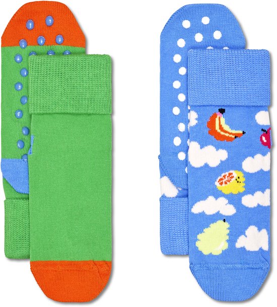 Happy Socks chaussettes antidérapantes enfants 2P fruit nuageux multi - 22-24