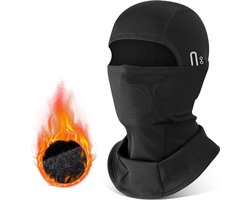 YONO Bivakmuts Sport - Balaclava Fleece - Ski Mask - Helm Muts - Motor - Fiets - Winter - Zwart