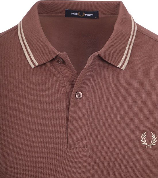 Heren Poloshirt Fred Perry Polo Bordeaux Rood Fred Perry Polo