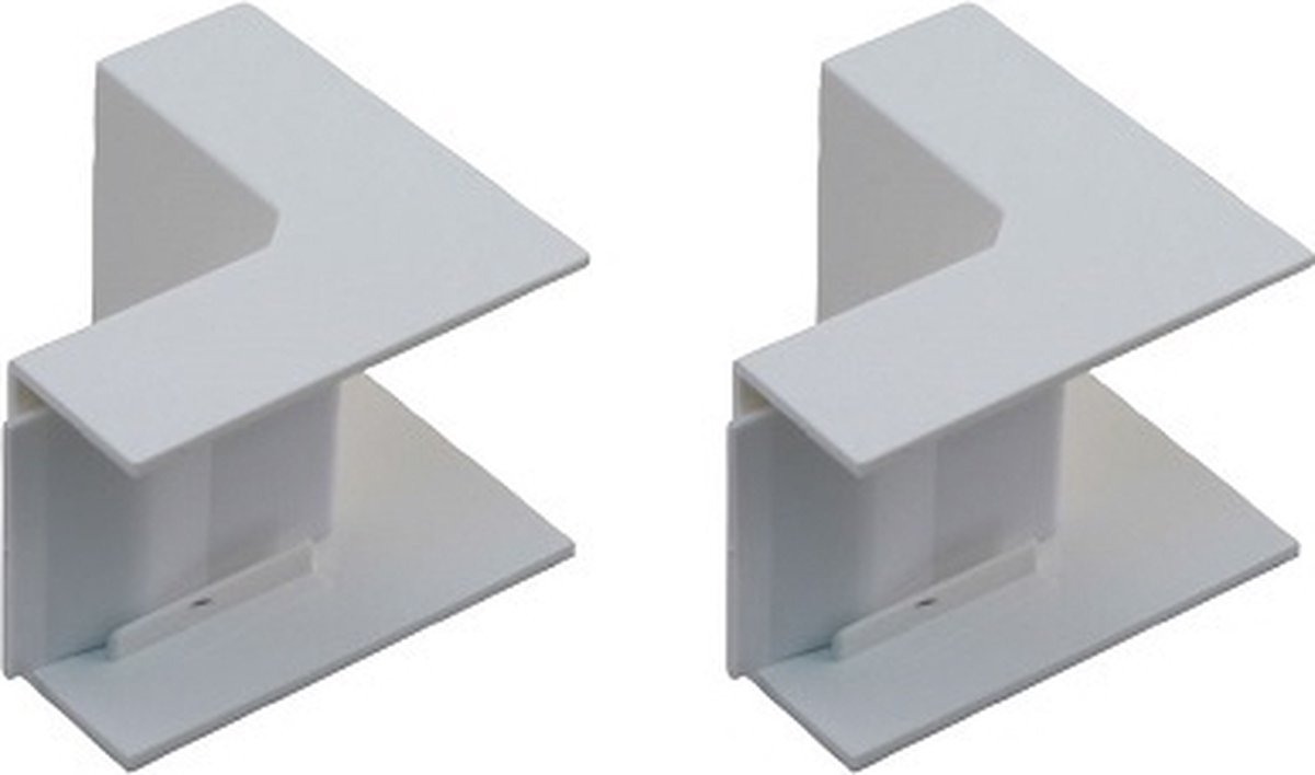 2 STUKS BINNENHOEK P25 WIT