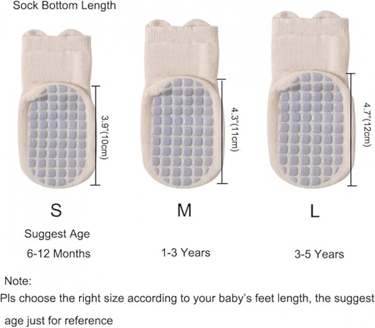 Baby Sokken - 5 Paar - Baby Sokjes - Antislip Sokken - Kind Sokken - Kind Baby - Veelkleurig - Maat M - 1-3 Jaar Oud - Enkelsokken - Slofsokken Baby - Warme Sokken - Sokken - Newborn - Kraam Cadeau - Baby Cadeau — cadeau in Spellen & Speelgoed - foto 2