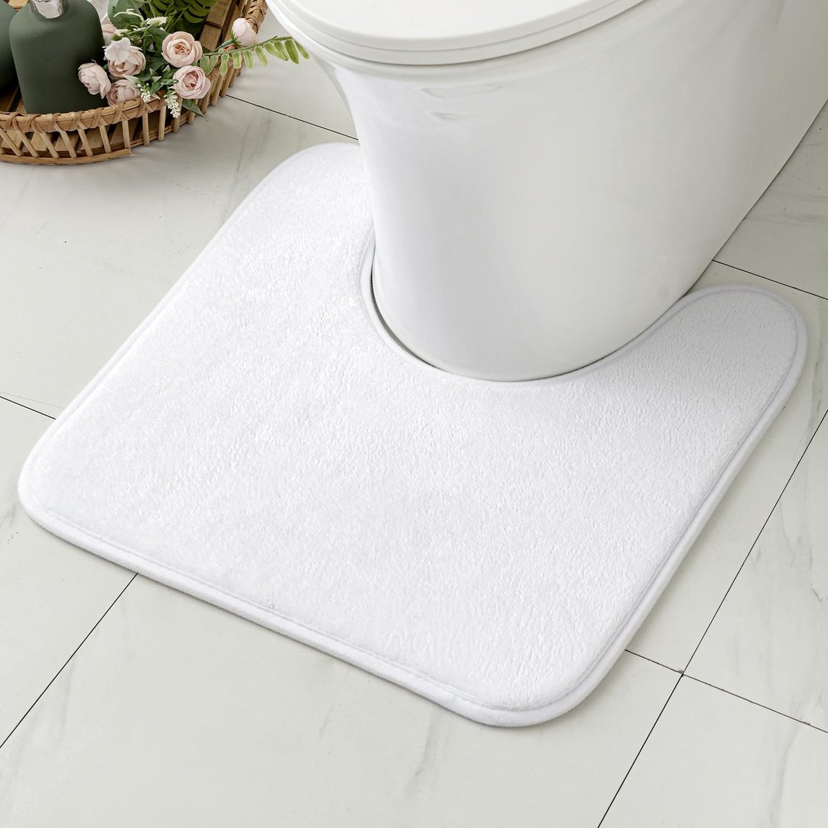 Goodivery ® Zeer Comfortabele U-vormige Badmat met Antislip en Snelle Waterabsorptie voor Badkamer