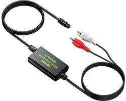 NÖRDIC Converter Digitaal naar Analoog RCA - Toslink naar RCA - Geschikt voor TV, PC, Laptop en alle Gameconsoles