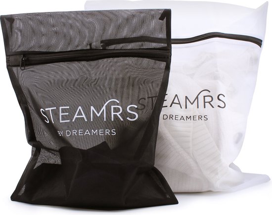 Set de Sacs à linge de Luxe STEAMRS - 2 pièces (M et L) - Filet à linge durable pour Tissus délicats et Lingerie - Lavable en machine