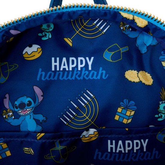 LoungeFly - Light Up Menorah Stitch - Mini sac à dos