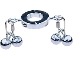 Extreem penis en scrotum gewicht - Vertraagd klaarkomen - Trainer - Metaal - 450 gram - One size