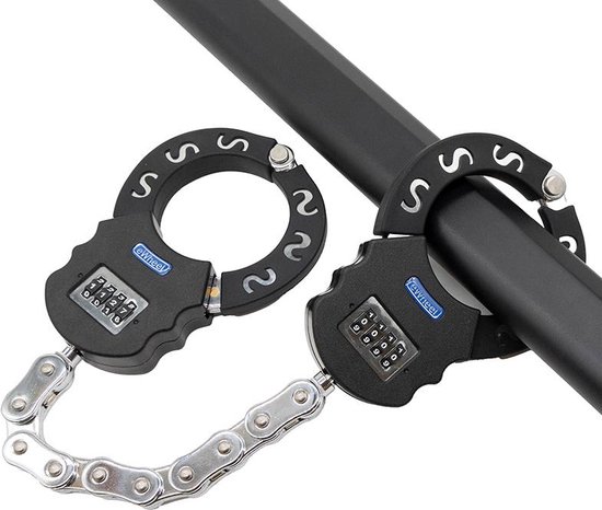 Handboeien slot voor Elektrische step, fiets of E-scooter met Cijfercode 25cm — afbeelding 3
