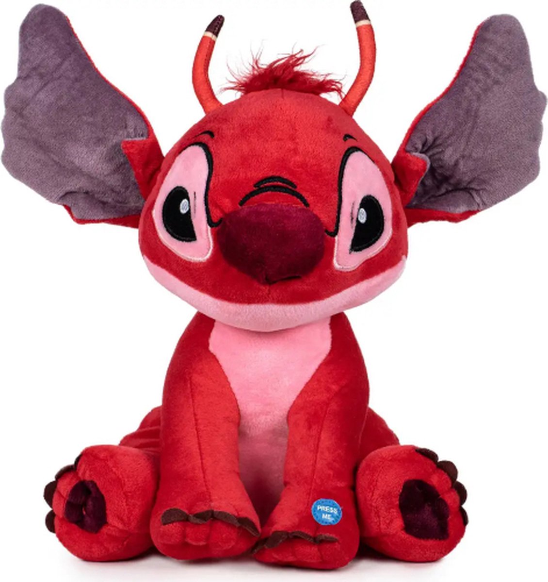 Leroy Knuffel Disney Junior 30 cm Pluche Lilo & Stitch Rood - Play By Play