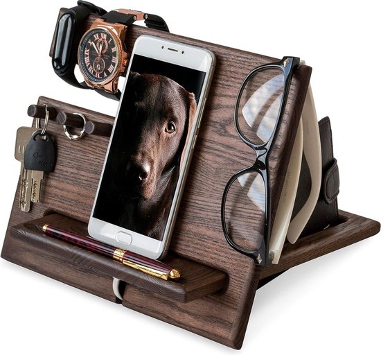 GLOPUS Cadeaus voor mannen, mobiele telefoonstandaard met draadloze Bluetooth-luidspreker, verjaardagscadeaus voor vriend hem man Kerstmis, kous