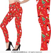 GUIRMA - Rode kerstlegging met motieven voor dames - L (40)
