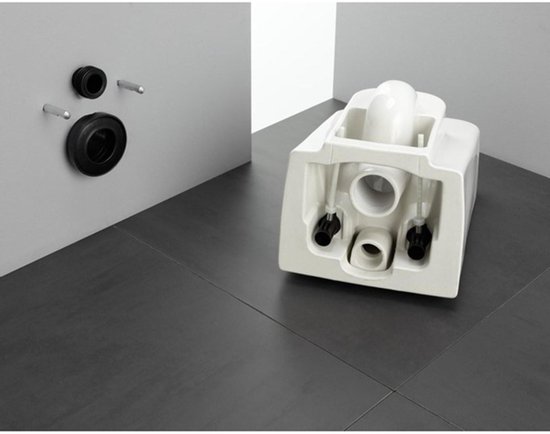 Lavabo Compact, 600x380 mm, 1 trou pour robinetterie, blanc