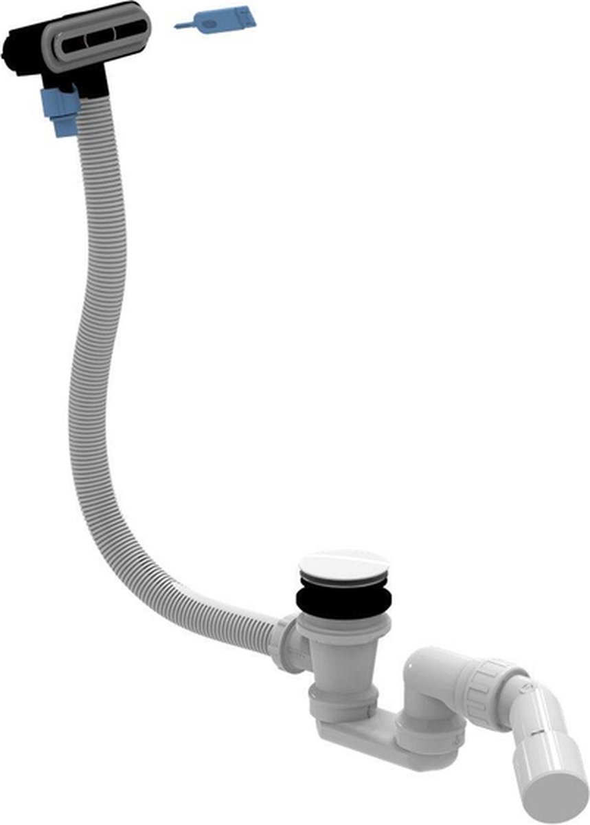 Villeroy & Boch afvoer- en overloopcombinatie voor de Back to wall glans witte baden loop & Friends chroom