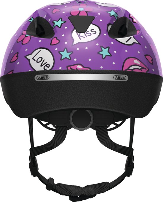 Fietshelm ABUS SMOOTY 2.0 purple kisses M - 50-55 cm - pink - Geschikt voor gebruik op kinderfietsen - 220 g — afbeelding 2
