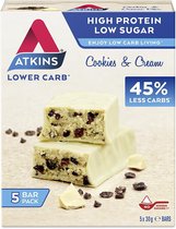 Atkins Maaltijdrepen - Cookies & Cream - 20 repen