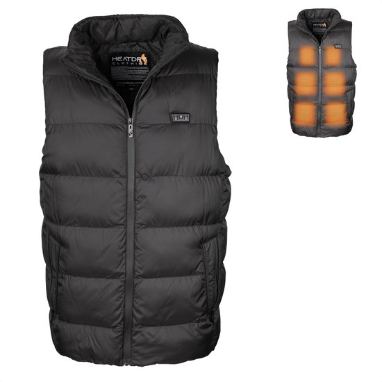 Herbst Verwarmd vest voor dames en heren, met 9 warmtezones, 3