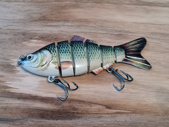 Rospo outdoor - Swimbait-Zesdelig - karper - 10 cm- 20 gram met 2 dreggen. — afbeelding 4