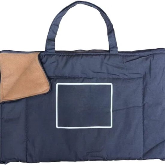 Univok Hondendeken Draagbaar - Wasbaar Hondenbed Met Ritssluiting, Donkerrood, 60x80cm