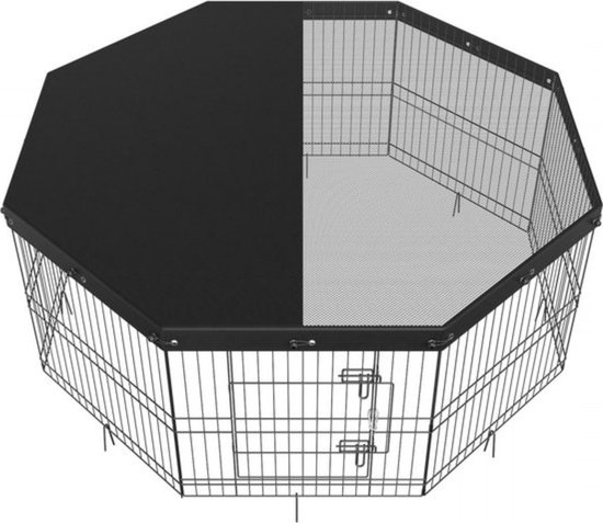 Parc pour chien, 8 panneaux, hauteur 61 Cm , pliable en métal, clôture pour animaux, intérieur/extérieur, métal, pour petits et moyens Animaux domestiques, camping, Jardin