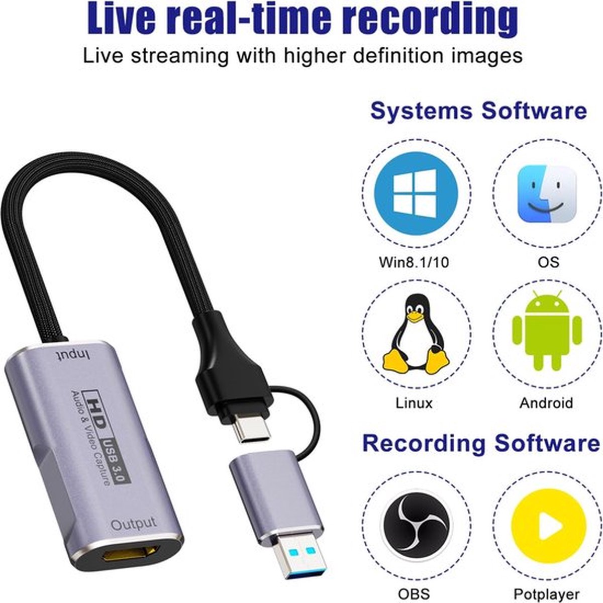 Colette Capture card 4K - Game Capture Card - Video Capture Card 4K thumbnail 4