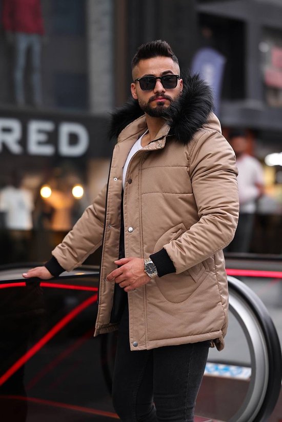 Indicode heren INLunik herenmantel van wolmix | gevoerde winterjas parka voor mannen, zwart, XL Indicode heren INLunik herenmantel van wolmix | gevoerde winterjas parka voor mannen, zwart, XL