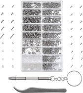 Scoby - Complete Set Schroeven en Doppen - Reparatiekit voor Brillen, Zonnebrillen, Horloges, Drones, Smartphones - Mini Toolkit