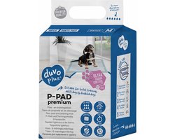 duvoplus P-Pad Premium Geurcontrole - Puppy Training Pads - Plasmatten Hond - Geurcontrole & Lekvrij - L 45x60cm - 30 Stuks