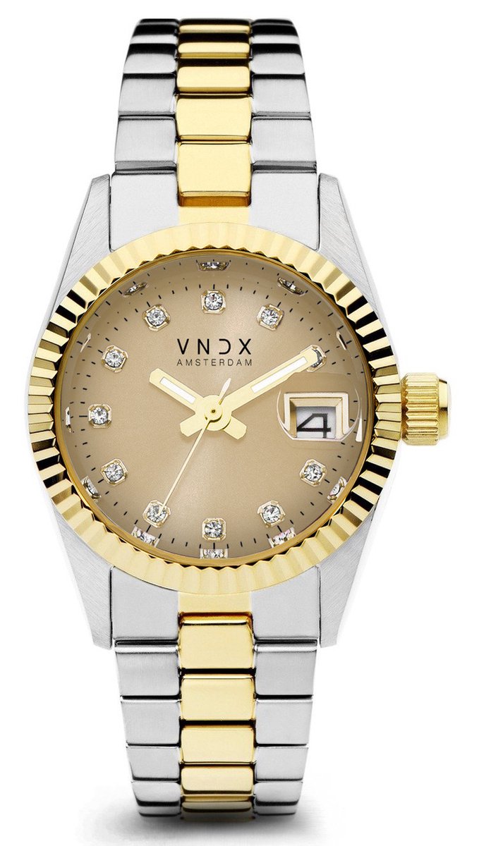 VNDX Dare Devil XS Silver Gold Beige MT43002-04 dameshorloge