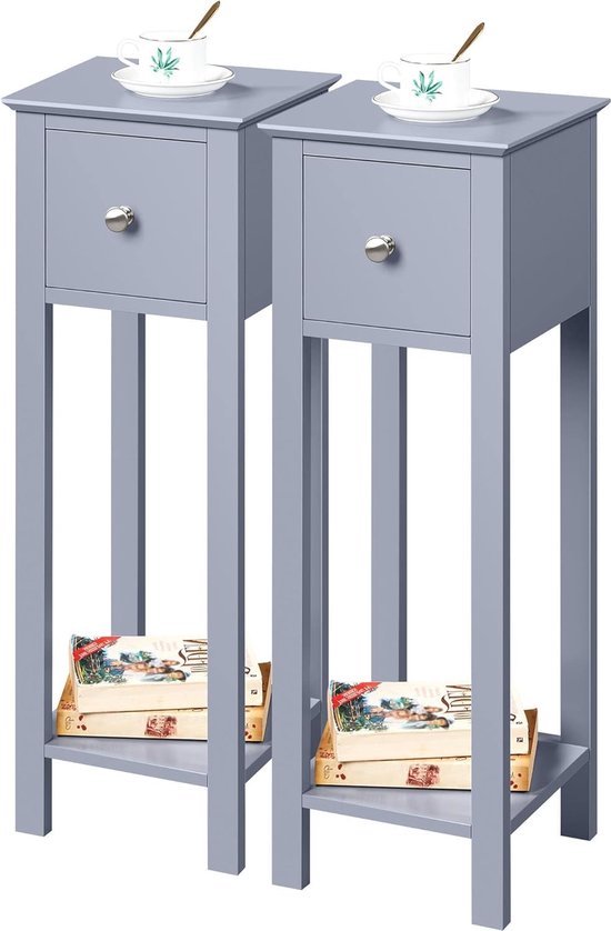 Yaheetech Bijzettafel, nachtkastje, opbergtafel, telefoontafel