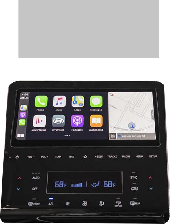 Protection d'écran - Protecteur d'écran pour Hyundai Tucson (2021 - 2024) - Mat Anti-empreintes digitales - Auto-cicatrisant - Découpe de précision - Fabriqué aux Nederland