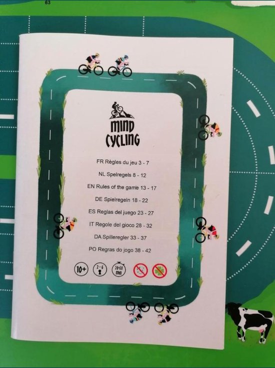 Asmodee bordspel Mind Cycling - strategie en wielrennen voor 2-6 spelers.