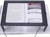 *** Vergrootglas voor lezen: 3x vergroting, LED verlichting, op standaard, tafel licht en leesloep in één - Ouderen Lezen Puzzelen Loep Hobby Knutselen - van Heble® ***