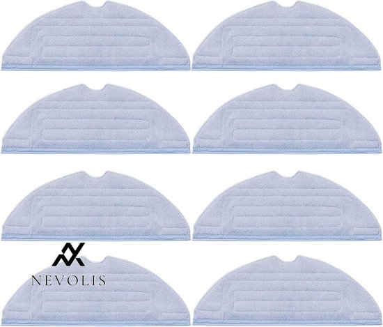 Nevolis 8 Pieces Cleaning Cloths for Roborock S7-S7-T7-S7plus-S7 Maxv-S7 Maxv Ultra-S7 Pro Ultra Accessories Microfiber Soft Washable and Reusable Mop .