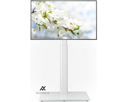 Nevolis Floor TV Stand with Bracket 70 Degree Rotatable 9 Levels Height Adjustable and Space Saving Design for Most 27 to 60 Inch LCD LED OLED TVs Perfect for Angle Adjustment-LCD TV Stand .